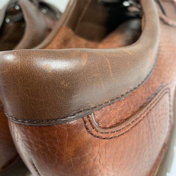 Cole Haan Country Mens Brown Leather Lace-Up Casual Moc Toe Loafer Shoes Size 9M - Picture 8 of 12